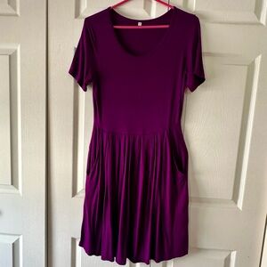 Elegant Purple Women's Dress